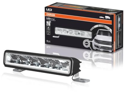 OSRAM LIGHTBAR SX180-SP, LED Zusatzscheinwerfer für Fernlicht, Spot, 1300 Lumen, Lichtstrahl bis zu 190 m, LED Arbeitsscheinwerfer, ECE Zulassung LEDDL105-SP Schwarz