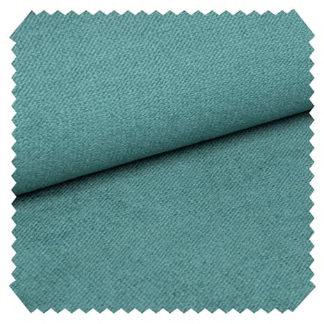 novely® PASSAU - Samtig Weicher Chenille-Möbelstoff - Robuster Polsterstoff - Pflegeleichte Meterware 1lfm | Farbe: 12 Aqua Türkis