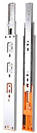 SSHHM Schwerlast Teleskopschiene,Tragend 45kg,Edelstahl,Kugelpräzisionsteilauszug,Stark und Langlebig,Geeignet für Feuchte Umgebung/Buffer / 16 in