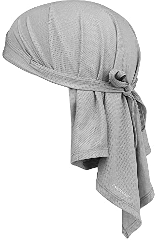 HASAGEI Atmungsaktiv Kopftuch Face Bandana Schnell Trocknend Durag Elastisch Herren Halstuch Sport (Grau)