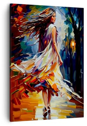 ARTTOR Tableau sur Toile Décoratif 50x70 cm Personnes Mode - 6210 | Impression sur Toile Décoration Murale Art Mural Toile Imprimée Chambre Cuisine Salon ARTTOR