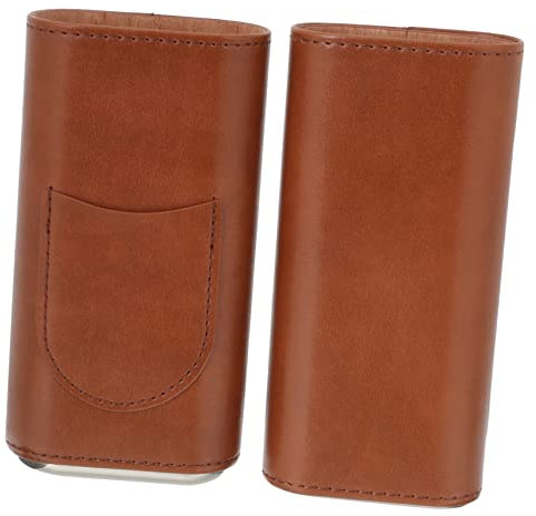 Gatuida 2er-Box Humidor-etui Aus Leder Reisehumidor Halteretui Taschenkoffer Fall Reisetasche Reisezubehör Taschenhalfter Beutel Taschenhalter Tragbar Pu-Leder Reisen