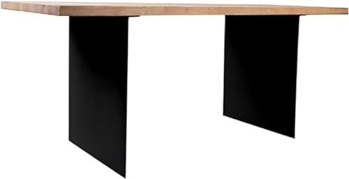 modernLOFTart Stahlwange Schwarz - Massive Tischbeine - 2 Stück Tischfüße -Tischplatten Esstisch DIY - Tischgestell Metall – Stahlplatten - Breite 90cm