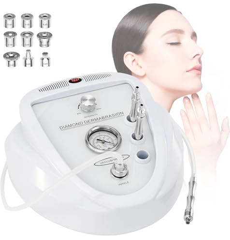 Blayram Diamant Micrroder mabrasion Gerät, 3 IN 1 Professionelle Mikkrodermabrrasionsgerät Derrmabrasion Maschine 65–68 cmHg Saugkraft, fortgeschrittenes Gesichtsbehandlungssystem, Mitesserentferner