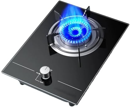 Cuisinière À Gaz À Brûleur Unique, Cuisinière De Comptoir De Cuisine 4,2 KW, Cuisinière À Conversion De Gaz/gaz LP, Avec Protection Contre Les Flammes, For La Maison, Le Camping-car(LPG)