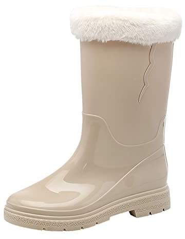 Générique Bottes De Pluie Femme Cowboy Bottines Noires Pour Femmes Botte En Caoutchouc Verte Bottine Securite Chantier Chaussures Cuir Talon Sexy Boots, Ankle Mini Et Boots Noir