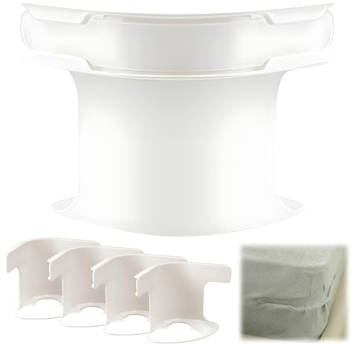 kaiyaya Lot de 4 Attache Drap Housse avec Bandes de Fermeture, Supports De Draps Glissement Maintien Drap Housse Coin, Résistants Attaches de Draps pour Toutes Les Tailles de Matelas