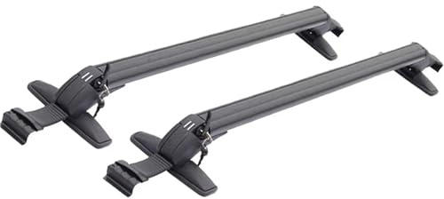Barras Portaequipajes 1 Par/2 Piezas Barras Riel Universales Para Montaje En Techo Coche Portaequipajes Aluminio Negro Con Cerradura Juego Rieles Techo(C-2 piece 95cm)