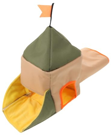 Alasum Cachette pour Cochon d'Inde en Polyester, Maison D’Angle Décorative pour Petits Animaux, Refuge Douillet et Léger pour Hamster et Cobaye, Accessoire Pratique pour Cage D’Animaux,