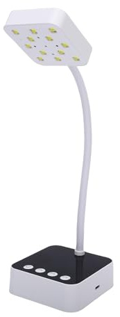 ZJchao Lampada per Unghie Ricaricabile, Asciugatore per Unghie LED UV Portatile con 12 Perline Lampada 36W Polimerizzazione Rapida, Sensore Intelligente con 3 Impostazioni di (WHITE)