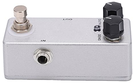 Stylebest Gitarreffektpedal Dynamisk Justerbar Kompressor True Bypass för Elgitarr Metall Silver