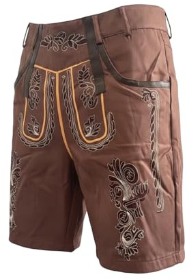 Générique Lederhosen stil casual shorts traditionell herrbyxor strandfestival sommar