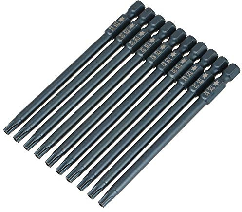 10 Stücke Torx Schraubendreher Bits T25 100mm Magnetic Safety Torx Bits Für DIY und professionelle Reparaturen