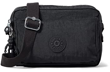 Kipling ABANU M Mittelgroße Umhängetasche, Black Noir (Schwarz)