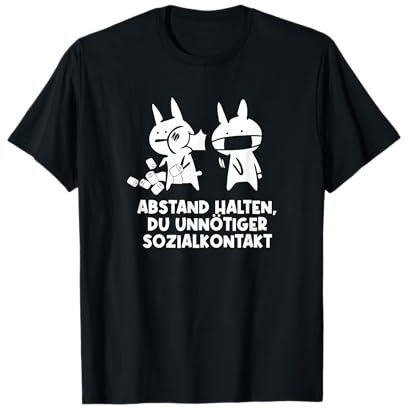 Abstand Halten Du Unnötiger Sozialkontakt Witziges Geschenk T-Shirt
