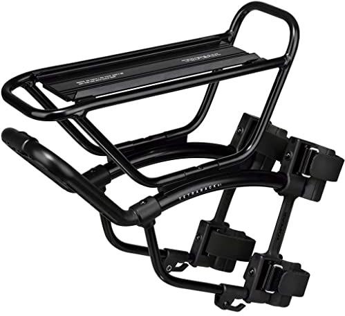Topeak TetraRack R1 Front Bike Rack – Quick-Mount Adjustable for Road, Cross, Hybrid & Touring Bikes, QuickTrack System, 15 lb Load Capacity, Strap Mount Design