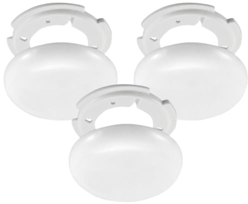 3 Stück Abzweigdose Weiß 100 mm Superflach – Abdeckdose/Verteilerdose Elektroinstallation Baldachin Verteilerbaldachin Light Cover Enddeckel Rohrdeckel Höhe 1,5 cm - Lampen-Anschlussdose