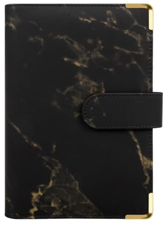 KONVINIT A6 Budget Binder Set,Ringbuch Budget Planner mit Geldumschläge und Budgetbogen,Budget Organizer für Geld,Geld Sparen Mappe für Anfänger,schwarz