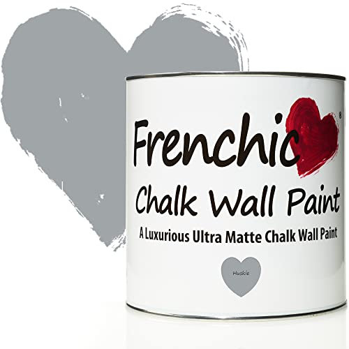 Frenchic Huskie Chalk Wall Paint, For Interior Walls & Ceilings, Ultra Matte, Washable & Scrubbable (2.5L)