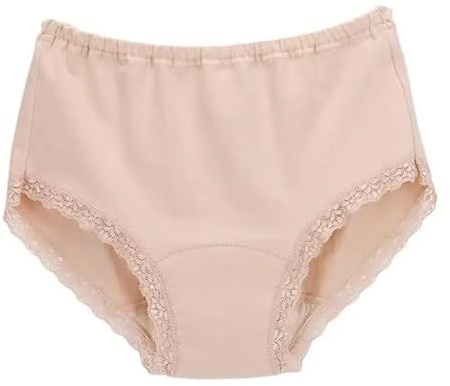 Washable Incontinence Pants for Women Reusable Leakproof Underwear, High Absorbency Ladies Menstrual Leakproof Cotton Knickers Postpartum Protective Briefs (L)