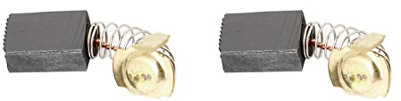 Rebower 2uds Carbono Escobillas 16mm x 11mm x 7mm Negro Dorado Tono | para Energía Motor]-