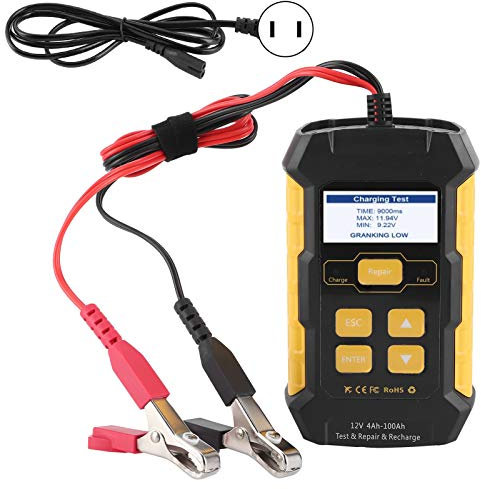 Tester Batteria Per Auto Accumulatore Manutentore Analizzatore di Carico Automobilistico Strumento di Test del Sistema di Ricarica Per Avviamento Adatto a Tutti I Veicoli a 12V(UK standard 110V-240V)