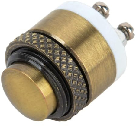 OUDQFCJ Pulsante Campanello in Ottone Pulsante Momentaneo Impermeabile Terminali a Vite