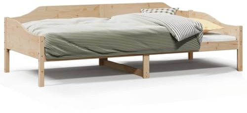 Juroupi Massivholzbett ohne Matratze 80x200 cm Holz Bett Massivholzbett Bed Frame Bettgestell Bett Holz Kiefernholz - 850911