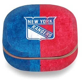 Head Case Designs Offizielle NHL Halb beunruhigt New York Rangers Vinyl Haut Aufkleber Abziehbild Abdeckung kompatibel mit Buds Live/Buds Pro / Buds2