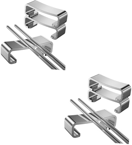 Amosfun 6 STK Besteckständer Gabelrastenhalter japanische Essstäbchen messerbänkchen werkzeugträger Servierutensilien Kugeln Löffel Esstisch Besteck Rest Besteck-Organizer Rostfreier Stahl