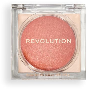 Revolution, Beam Bright Blush, Fard in Polvere per il Viso, Facile da Sfumare e Stratificare, Finitura Luminosa per Guance Radianti, Vegano e Senza Crudeltà, Peach Pop