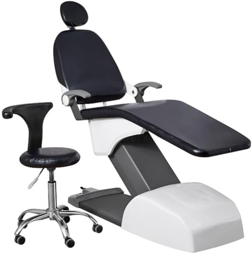 4 Pièces/Ensemble Housses Fauteuil Dentaire, Appui-Tête Protecteur Dossier, Housse Protection Complète Fauteuil Dentaire, Unité Dentaire Cuir PU Housse Siège Fauteuil Dentaire Housse Chaise É(Color:G)