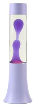 I-TOTAL® - Lampada Lava piccola, effetto Bolle, lava lamp colorata (Viola Pastello) - 30cm