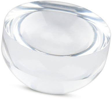 6X Optical Magnifier Dome, Portable & Versatile Acrylic Magnifying Glass for Reading, Paper with Crystal Clear Vision