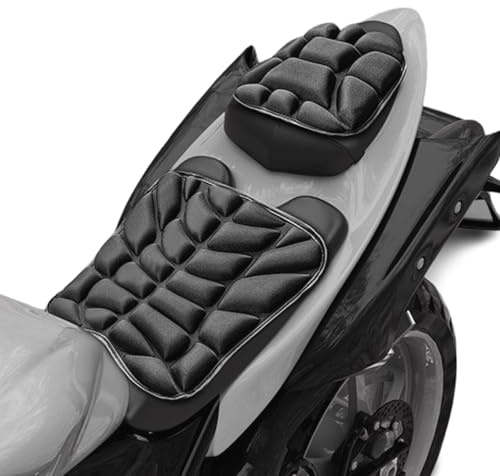 KHDWOB Cojín Asiento Moto para Honda Rebel 500 2017-2024, Cojín Confort en Gel y Memoria 3D Alivio De Presión Cojín De Asiento para Motocicleta Adecuado para Viajes Largos