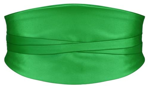 SUOSDEY Satin breite Gürtel für Damen Kleider, Vintage Mode dehnbarer Taillengürtel elastischer Cinch Bund