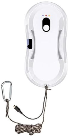 LVSEWOA Robot limpiacristales, Aspirador Inteligente con pulverizador de Agua automático, Robot Limpiador de Cristales con Control Remoto