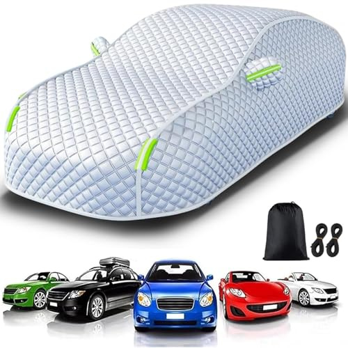 Autoabdeckung Winter Vollgarage Auto Abdeckplane für Renault 5 E-Tech Electric Hatchback 2024-2025,Autoplane Hagelschutz,UV-Schutz, Staubschutz, Antifouling und Kratzschutz