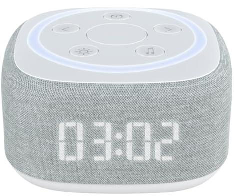 TERRAILLON Aide au sommeil, Relaxation et Réveil simulateur d'aube ZEN RISE | Aide à l'endormissement : coucher de soleil et cohérence cardiqaue, 10 sons relaxants, Prog 10/30/60 min, Bluetooth, USB-C