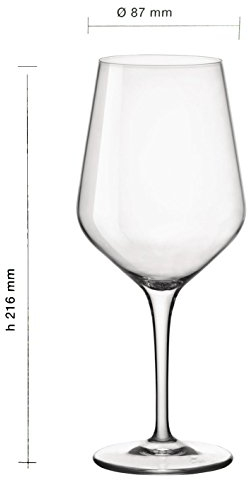 SET 6 bicchieri vetro dof calici degustazione Bormioli Electra (Calici 44cl)