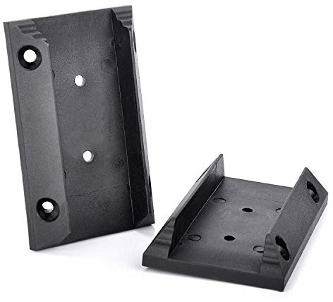 Myard 2 Stair Railing Connectors for 2x4 (Actual 1.5 x 3.5) Railing Wood Handrail (1 Pair, Black)