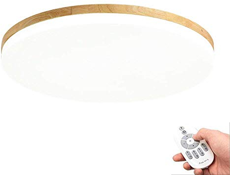 Deckenleuchte Holz Wohnzimmer Lampe Rund Flach Wohnzimmerlampe Holzlampe Eiche Deckenlampe Schlafzimmer Vintage Leuchte Decken Licht Mit Led Zimmerlampe Küchenleuchte Innen Korridor Beleuchtung
