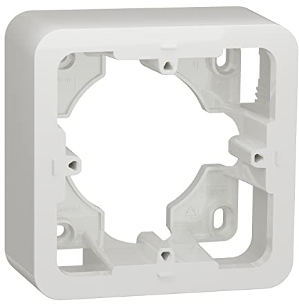 Schneider Electric Unica Kabeleinführung, 1-fach, ABS, 87mm, 40mm, 87mm, Weiß