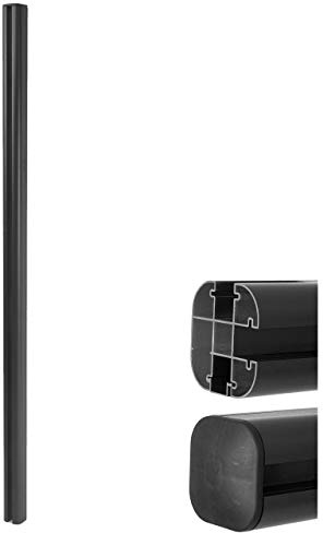 Mendler Alu-Pfosten Sarthe-WPC-Zaun - 240cm, anthrazit | Pfeiler, Pfahl, Stecksystem