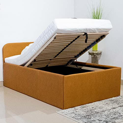 PAARA Polsterbett Senioren 504GK mit Bettkasten, Lattenrost mit Gasdruckfedern, Matratze, alle Größen - Jedes Bett EIN Unikat - Made in Germany (90 x 190 cm)