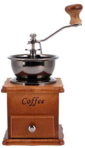 Moulin à Café Manuel, Moulin à Café à Main, Moulin à Café à Manivelle En Bois Vintage Antique Ménage Mini Style Rétro Fraiseuse à Café Accessoires De Cuisine