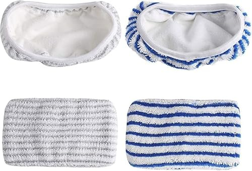 ANBOO Wischtücher Ersatz für Rowenta Clean & Steam ZR005801/RY7/RY8, Mikrofasertücher, wiederverwendbar, zum Reinigen und Schrubben von Böden (4 Stück)