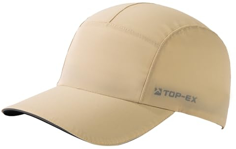 TOP-EX TOPEX XL/XXL wasserdichte Baseball Cap Herren UPF 50 Running Cap Sommer Kappe Sonnenhut Basecap Sports Golf Cap Tennis Laufkappe Khaki M/L