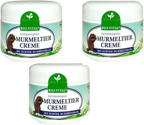 Murmeltier Creme Balsam Bio-Vital Kosmetik Hautpflege 3 x 125ml