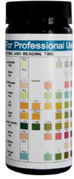 GAOHOU URS 10-in-1 Urinteststreifen, 10 Parameter, UTI für Zuhause, Urinanalyse-Streifen für Ketose, pH-Wert, Protein, Nieren- und Leberfunktion, 100 Stück